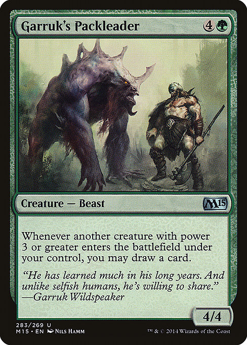 Magic the Gathering Card - Garruk's Packleader - MTG Circle