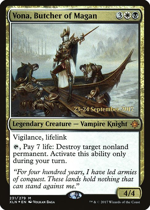 Magic the Gathering Card - Vona, Butcher of Magan - MTG Circle