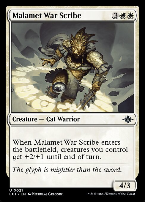Magic the Gathering Card - Malamet War Scribe - MTG Circle