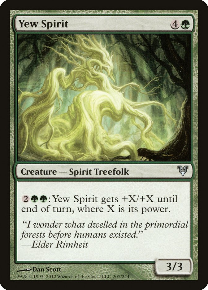 Magic the Gathering Card - Yew Spirit - MTG Circle