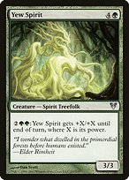 Magic the Gathering Card - Yew Spirit - MTG Circle