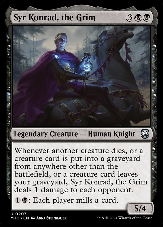 Magic the Gathering Card - Syr Konrad, the Grim - MTG Circle