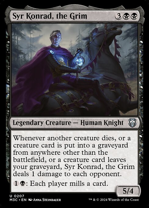 Magic the Gathering Card - Syr Konrad, the Grim - MTG Circle
