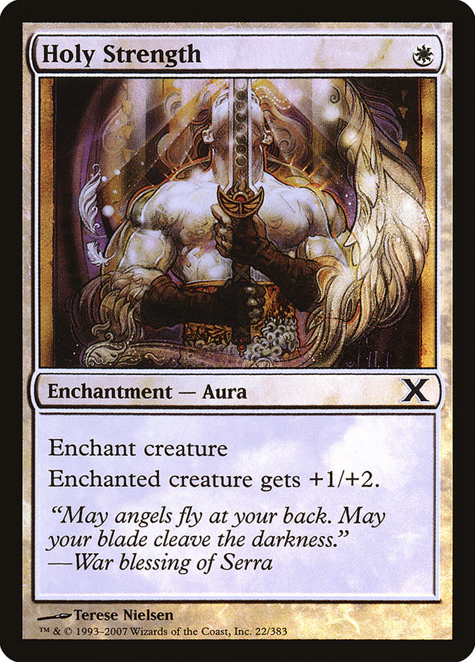 Magic the Gathering Card - Holy Strength - MTG Circle