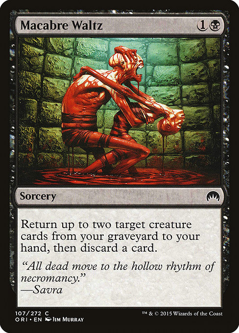 Magic the Gathering Card - Macabre Waltz - MTG Circle