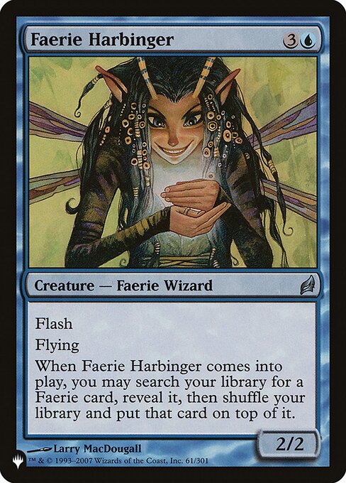 Magic the Gathering Card - Faerie Harbinger - MTG Circle