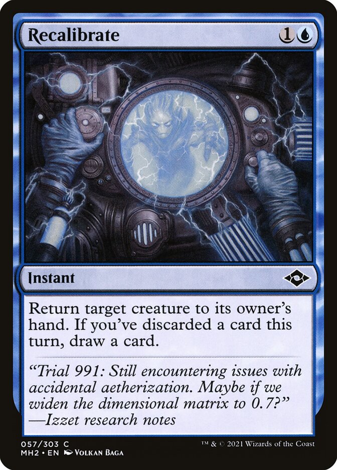 Magic the Gathering Card - Recalibrate - MTG Circle