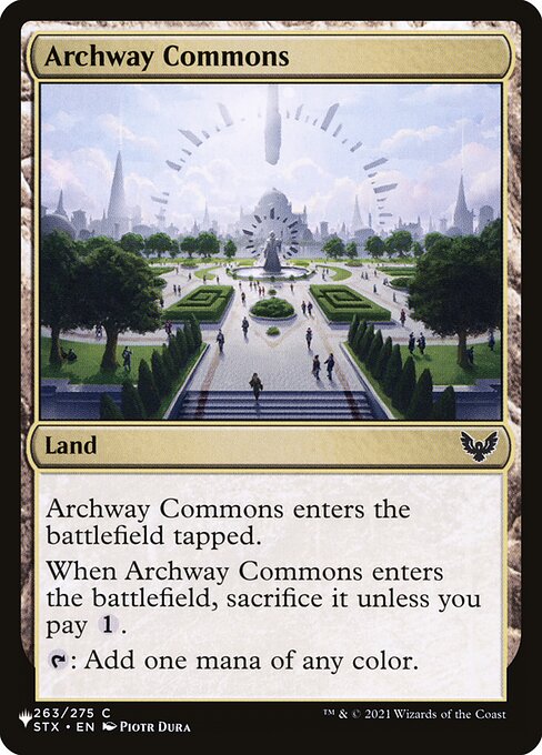 Magic the Gathering Card - Archway Commons - MTG Circle