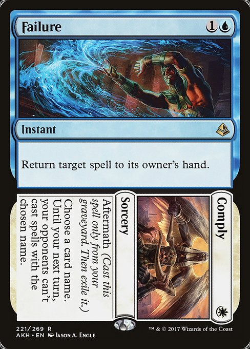 Magic the Gathering Card - Failure // Comply - MTG Circle