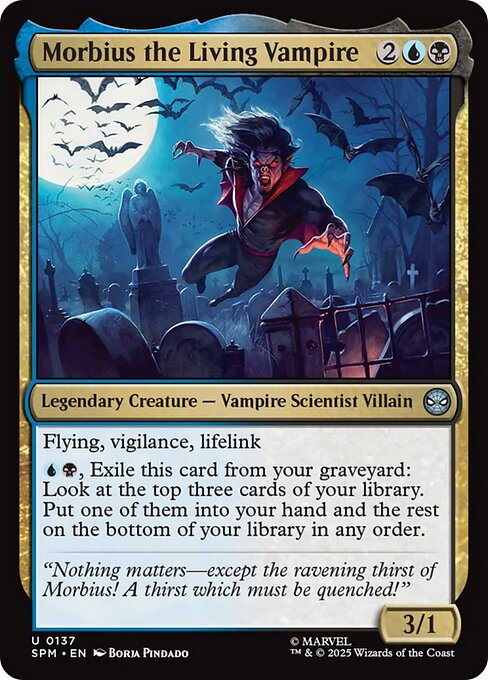 Magic the Gathering Card - Morbius the Living Vampire - MTG Circle