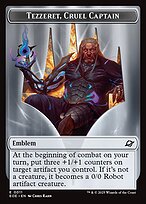 Magic the Gathering Card - Tezzeret, Cruel Captain Emblem - MTG Circle