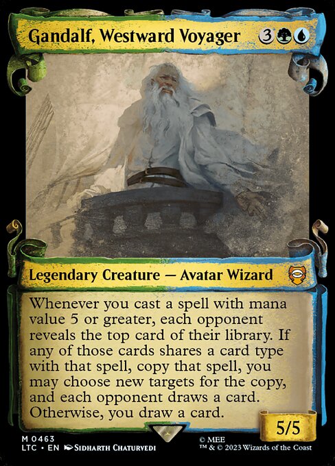 Magic the Gathering Card - Gandalf, Westward Voyager - MTG Circle