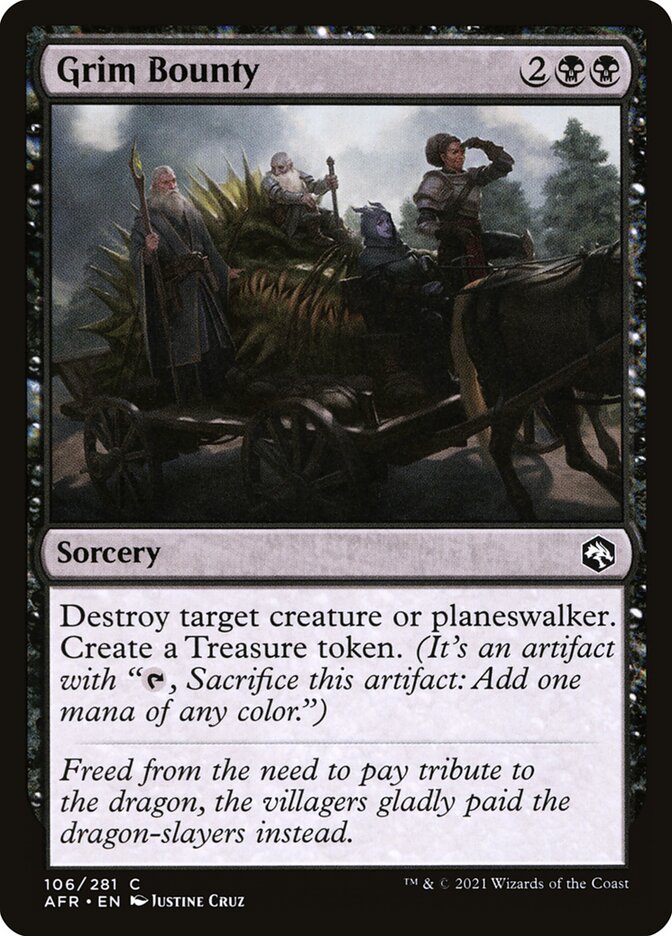 Magic the Gathering Card - Grim Bounty - MTG Circle
