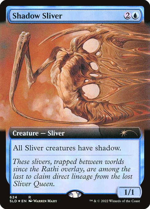 Magic the Gathering Card - Shadow Sliver - MTG Circle