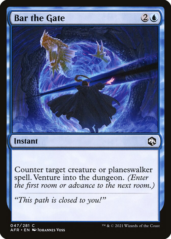 Magic the Gathering Card - Bar the Gate - MTG Circle