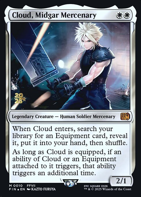 Magic the Gathering Card - Cloud, Midgar Mercenary - MTG Circle