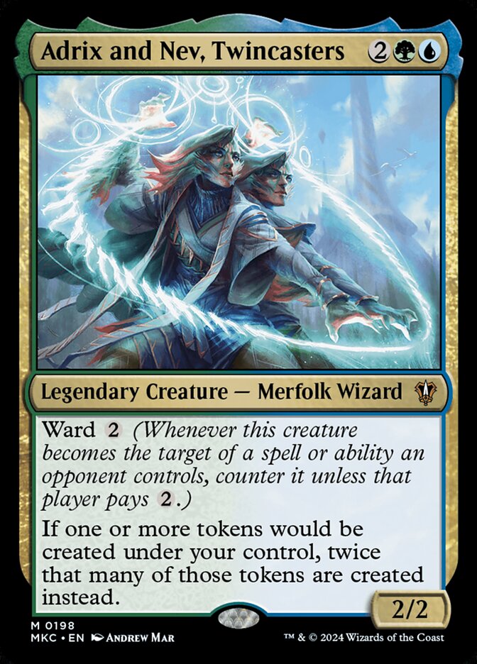 Magic the Gathering Card - Adrix and Nev, Twincasters - MTG Circle