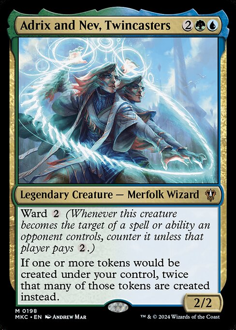 Magic the Gathering Card - Adrix and Nev, Twincasters - MTG Circle