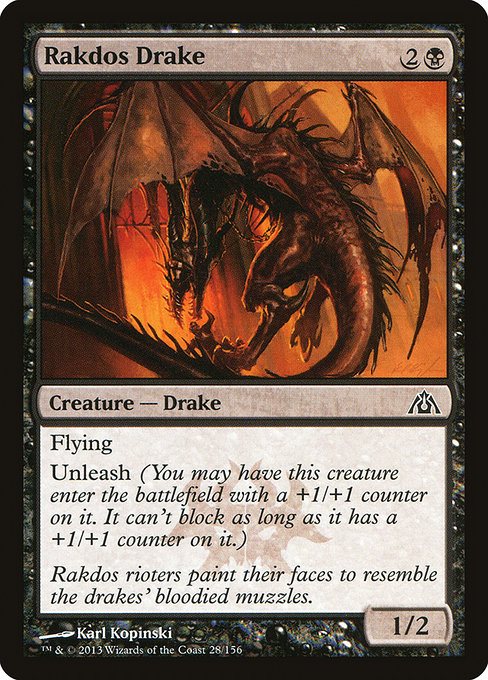 Magic the Gathering Card - Rakdos Drake - MTG Circle