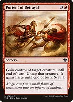 Magic the Gathering Card - Portent of Betrayal - MTG Circle
