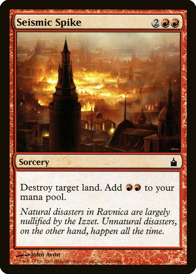 Magic the Gathering Card - Seismic Spike - MTG Circle