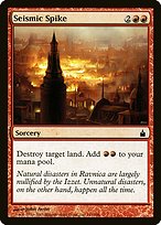 Magic the Gathering Card - Seismic Spike - MTG Circle
