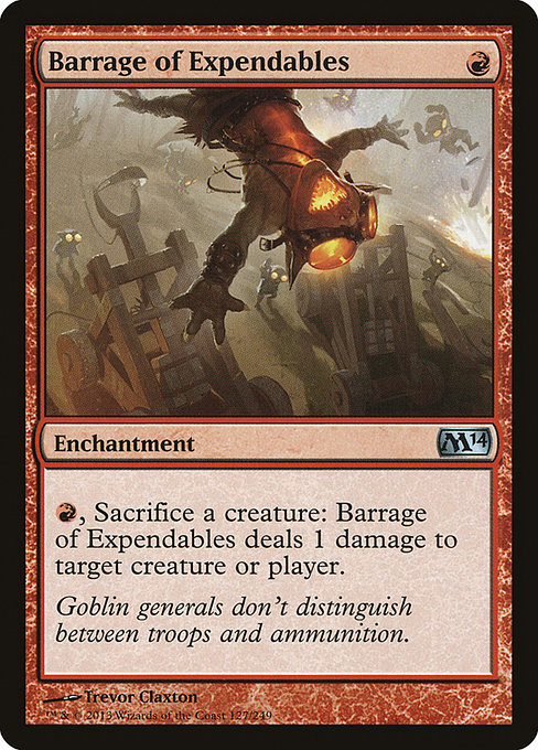 Magic the Gathering Card - Barrage of Expendables - MTG Circle