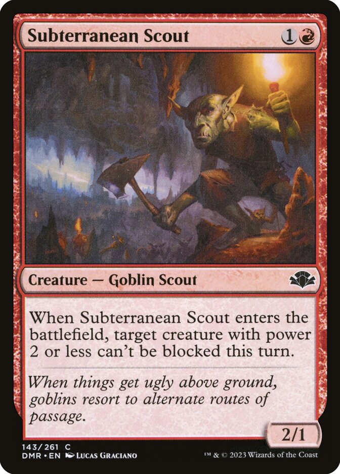 Magic the Gathering Card - Subterranean Scout - MTG Circle