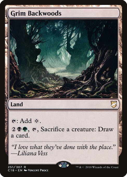 Magic the Gathering Card - Grim Backwoods - MTG Circle