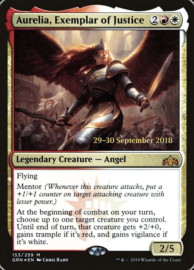 Magic the Gathering Card - Aurelia, Exemplar of Justice - MTG Circle
