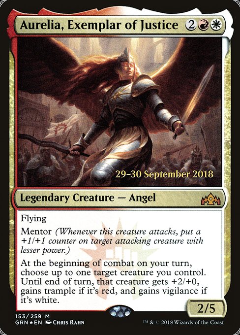 Magic the Gathering Card - Aurelia, Exemplar of Justice - MTG Circle