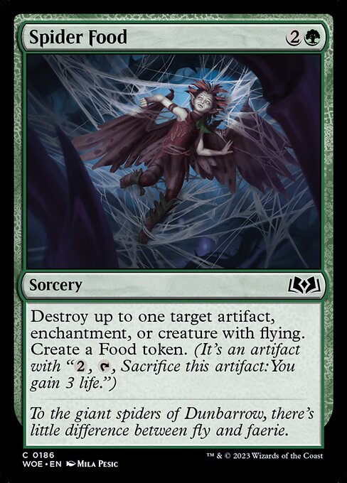 Magic the Gathering Card - Spider Food - MTG Circle
