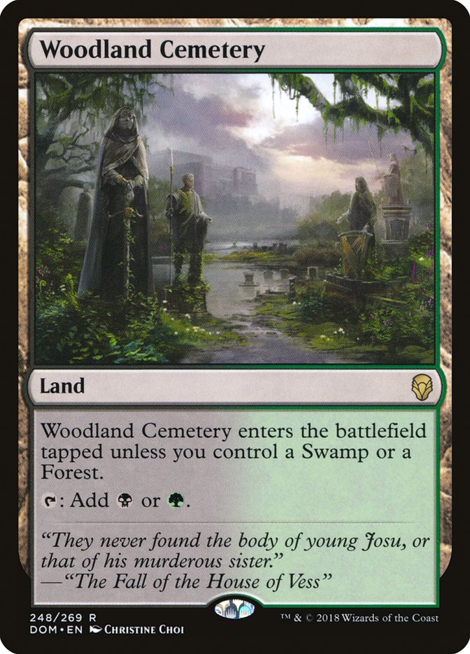 Magic the Gathering Card - Woodland Cemetery - MTG Circle