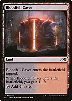 Magic the Gathering Card - Bloodfell Caves - MTG Circle
