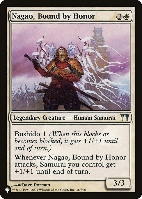 Magic the Gathering Card - Nagao, Bound by Honor - MTG Circle