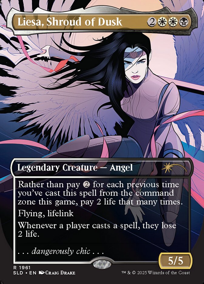 Magic the Gathering Card - Liesa, Shroud of Dusk - MTG Circle