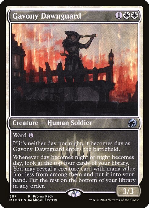 Magic the Gathering Card - Gavony Dawnguard - MTG Circle
