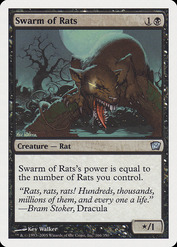 Magic the Gathering Card - Swarm of Rats - MTG Circle