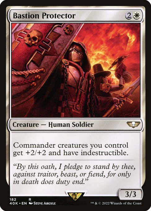 Magic the Gathering Card - Bastion Protector - MTG Circle
