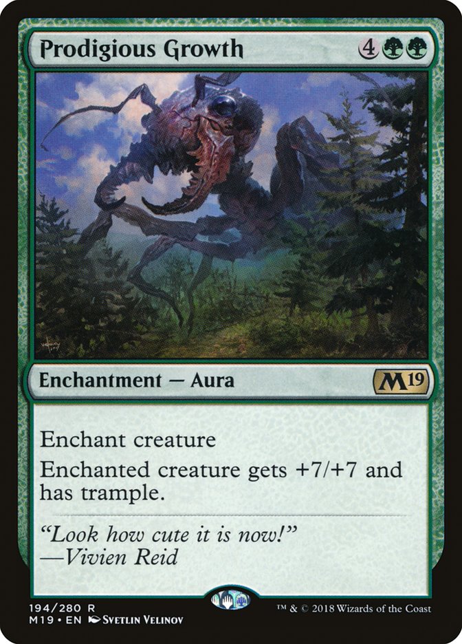 Magic the Gathering Card - Prodigious Growth - MTG Circle