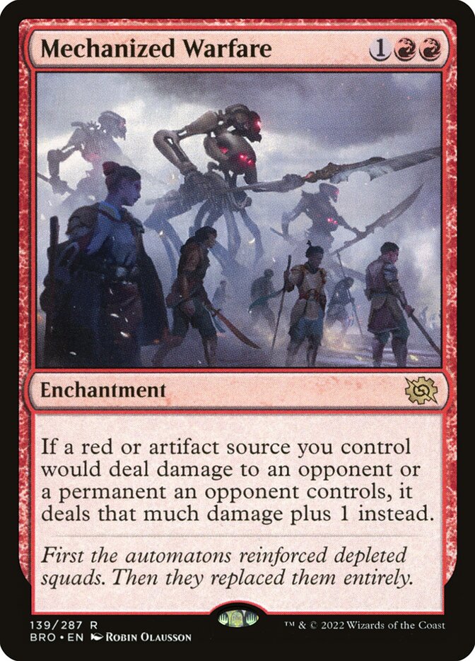 Magic the Gathering Card - Mechanized Warfare - MTG Circle