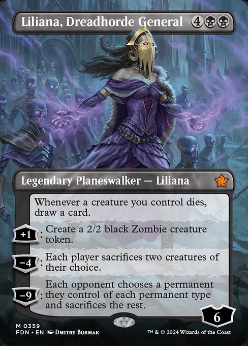 Magic the Gathering Card - Liliana, Dreadhorde General - MTG Circle