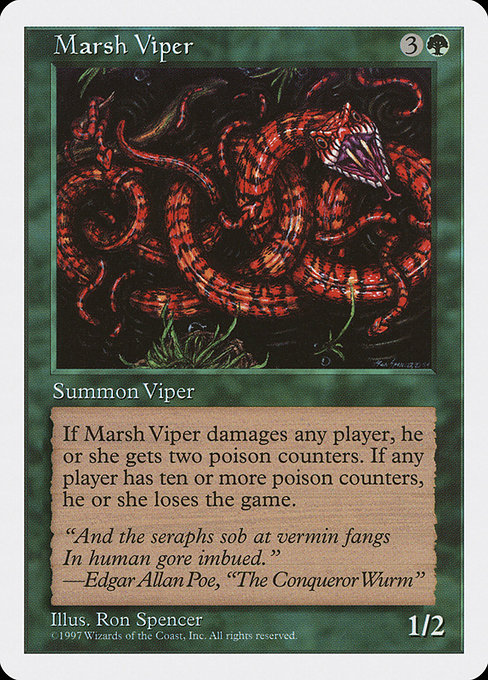 Magic the Gathering Card - Marsh Viper - MTG Circle