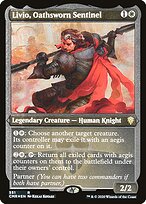 Magic the Gathering Card - Livio, Oathsworn Sentinel - MTG Circle