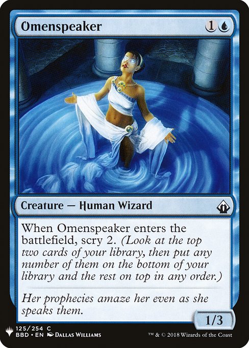 Magic the Gathering Card - Omenspeaker - MTG Circle