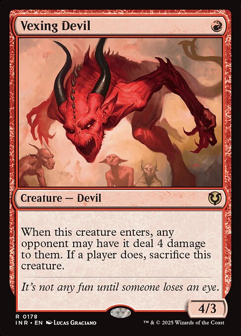 Magic the Gathering Card - Vexing Devil - MTG Circle