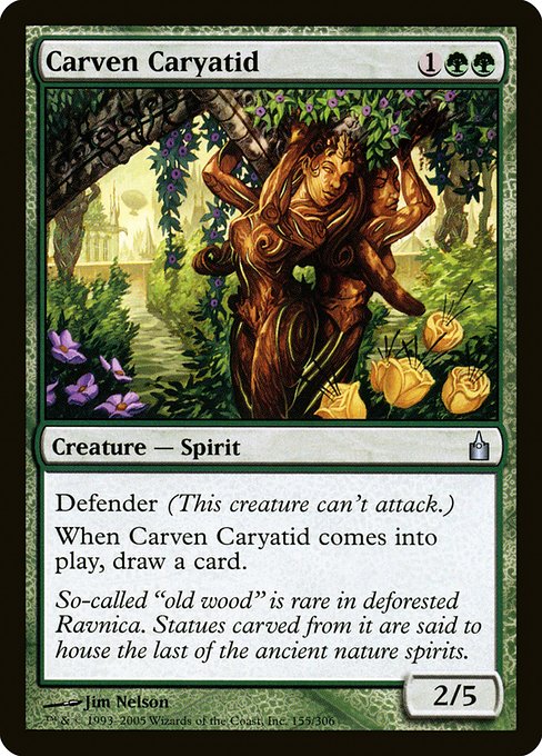 Magic the Gathering Card - Carven Caryatid - MTG Circle