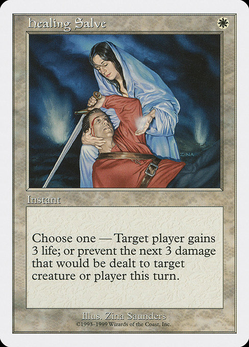 Magic the Gathering Card - Healing Salve - MTG Circle