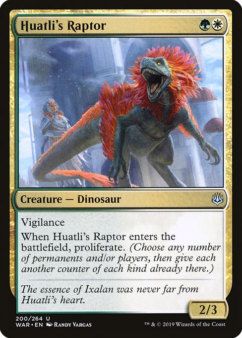 Magic the Gathering Card - Huatli's Raptor - MTG Circle
