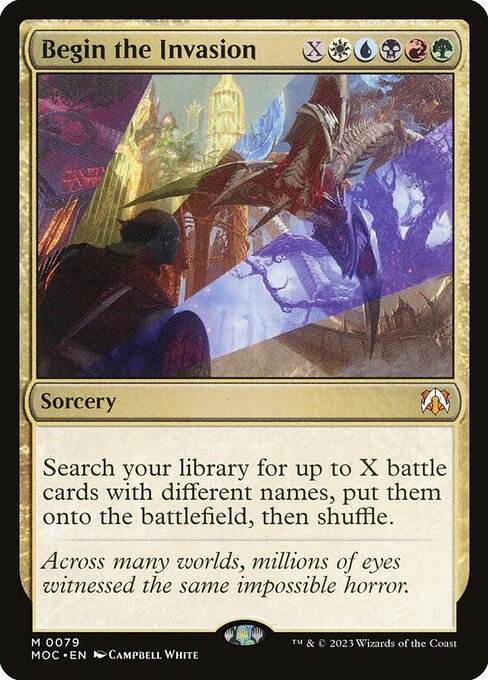 Magic the Gathering Card - Begin the Invasion - MTG Circle